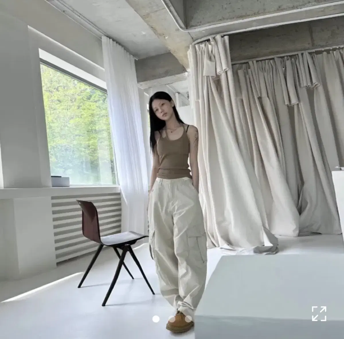 사토미라디오 카고팬츠 Bijo cargo cotton pants